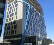 Nybyggnation av hotell och kontor. April 2021 Örebro